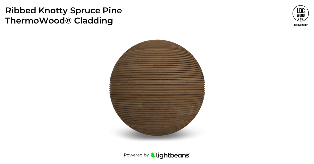 Knotty Thermowood Spruce Pine Cladding Ribbed Texture from LDCwood ...