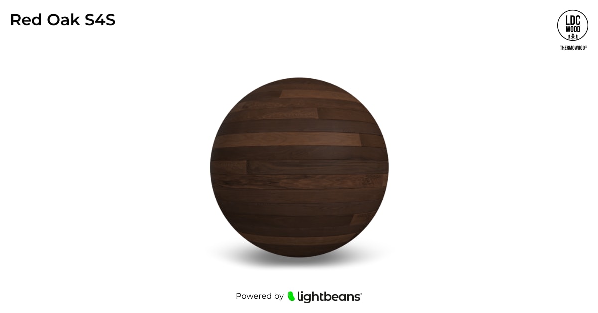 Red Oak S4S Texture from LDCwood ThermoWood®