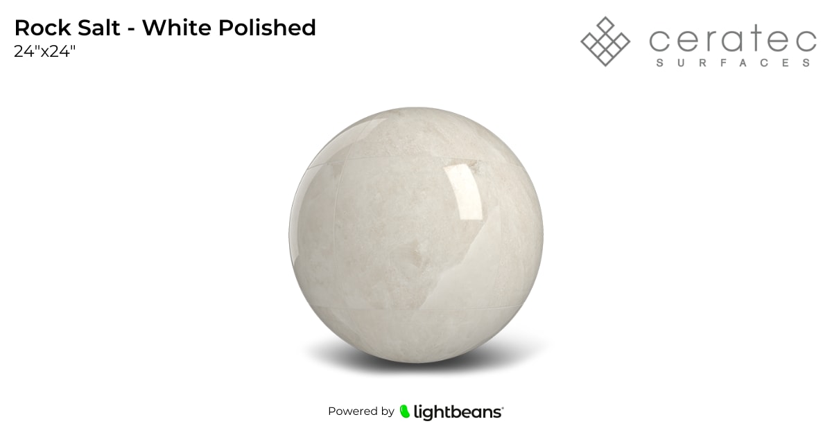 Rock Salt - White Polished Texture from Ceratec