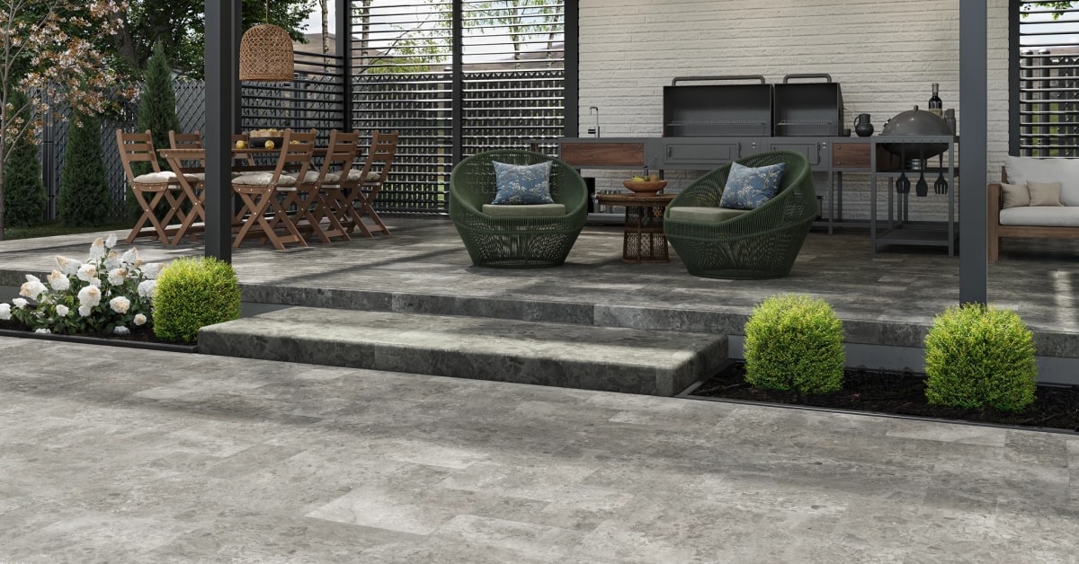 European Stone Collection Tundra Grey Paver Texture from European Company