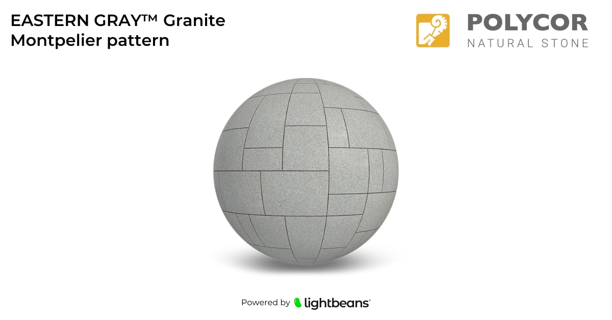 EASTERN GRAY™ Granite Montpelier pattern Texture from Polycor Pavers