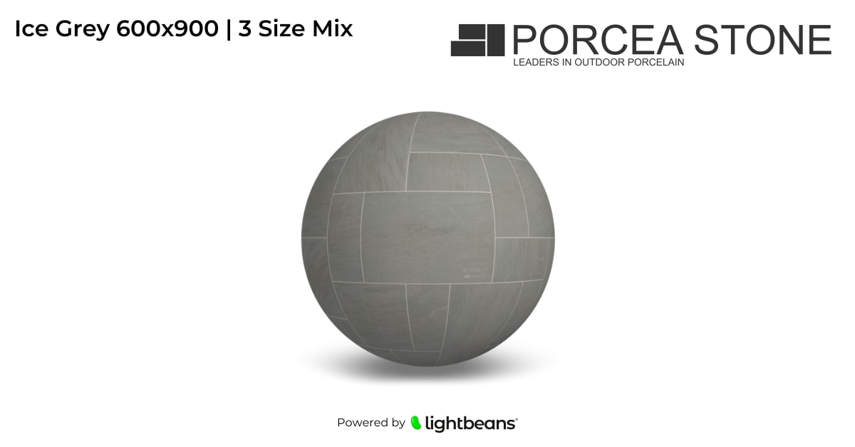 Ice Grey 600x900 | 3 Size Mix Texture from Porcea Stone