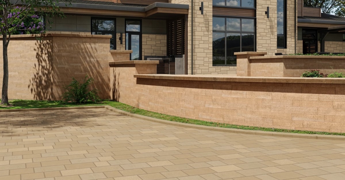 Glacier Buff Split-Face - Single Height One Coursed Stone Masonry ...