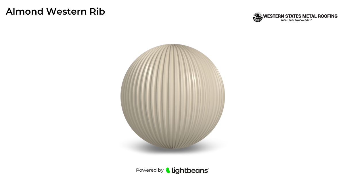 Almond Western Rib Texture from Western States Metal Roofing | Lightbeans