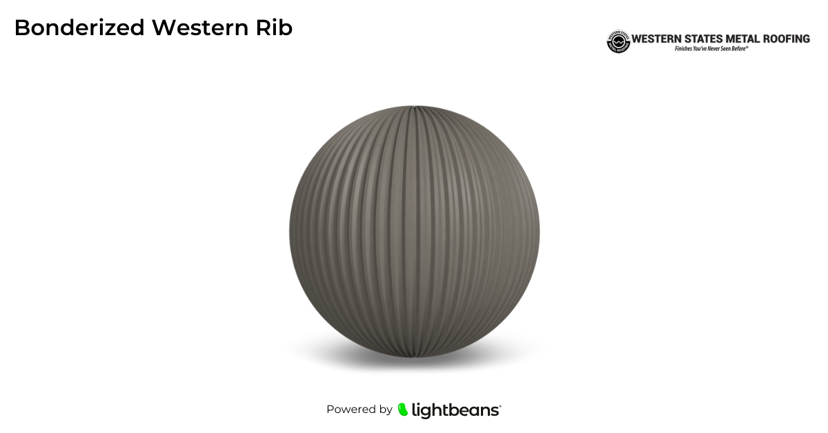 Bonderized Western Rib Texture from Western States Metal Roofing ...