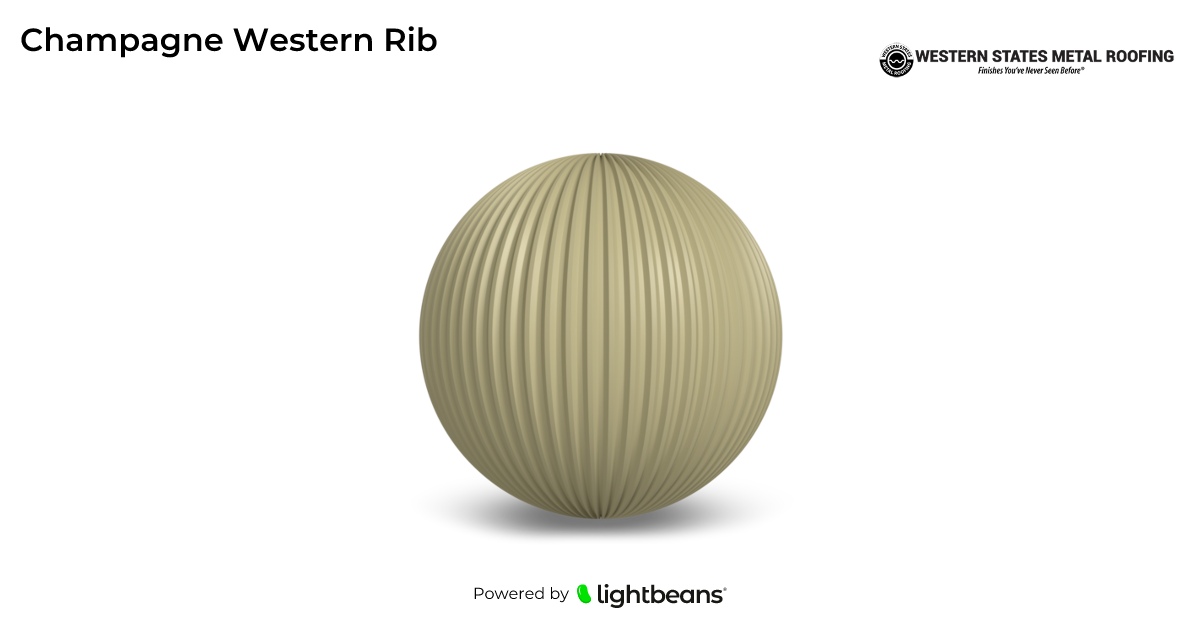 Champagne Western Rib Texture from Western States Metal Roofing ...