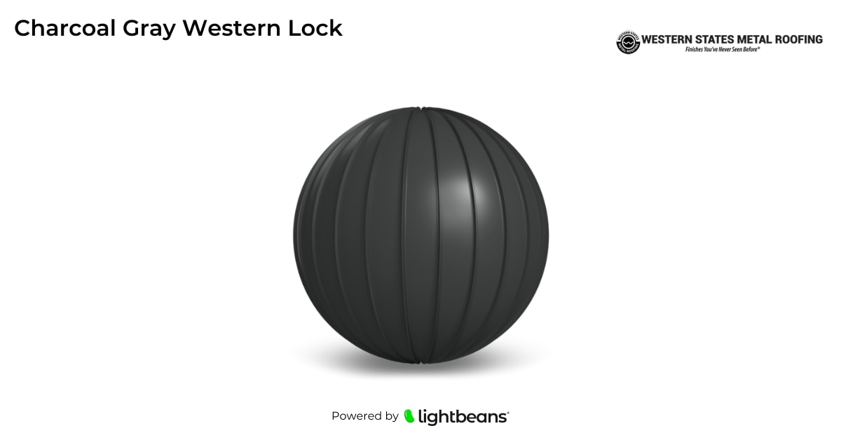 Charcoal Gray Western Lock Texture from Western States Metal Roofing