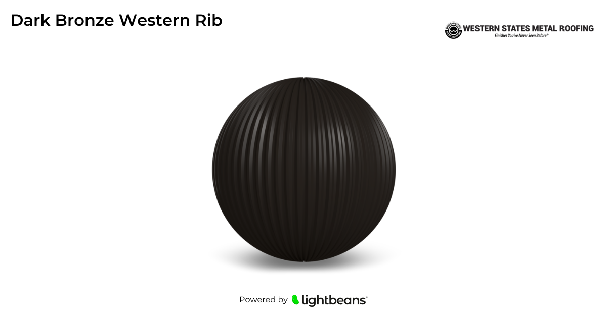 Dark Bronze Western Rib Texture from Western States Metal Roofing ...