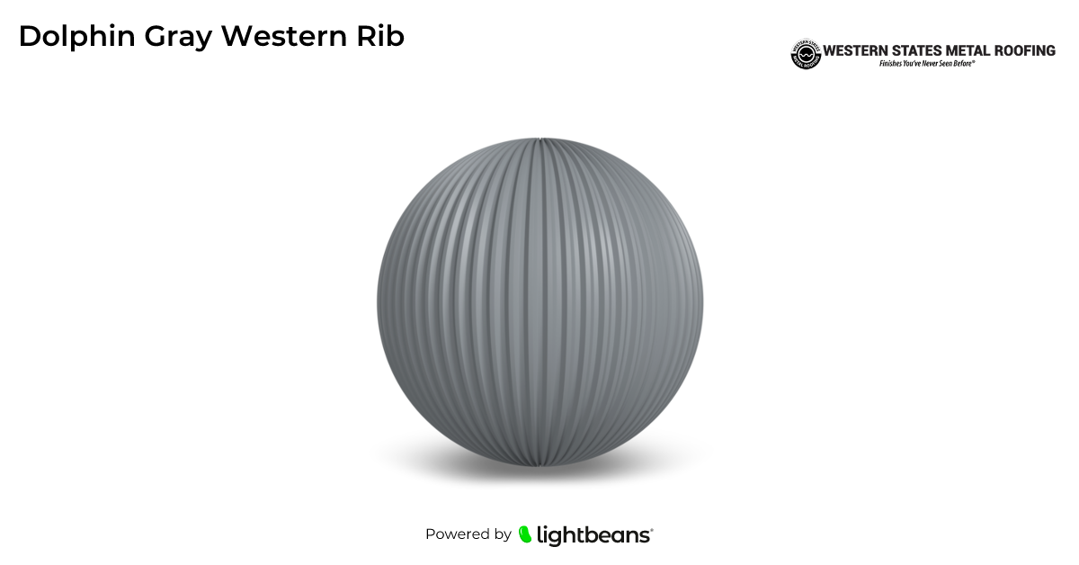 Dolphin Gray Western Rib Texture from Western States Metal Roofing ...