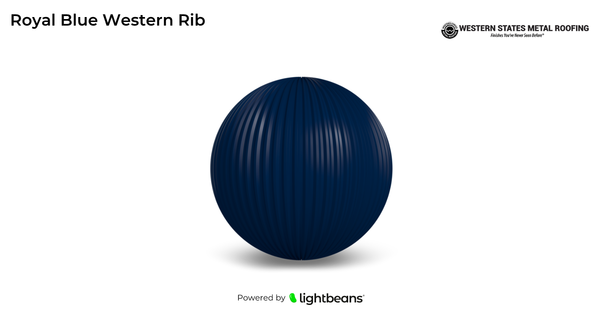 Royal Blue Western Rib Texture from Western States Metal Roofing ...