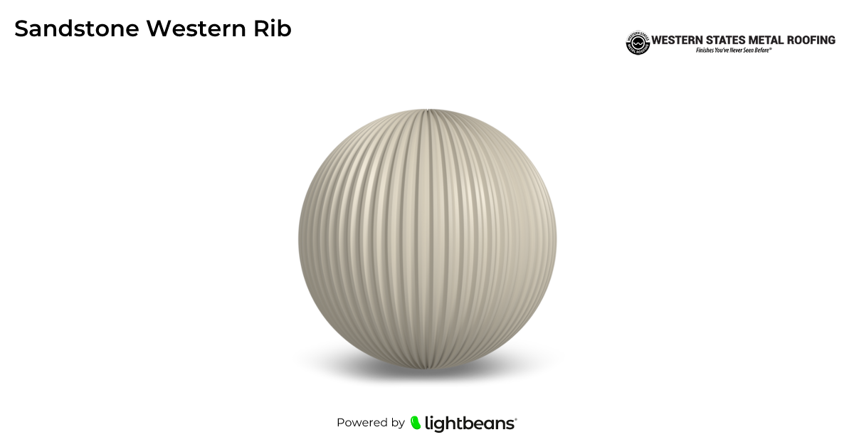 Sandstone Western Rib Texture from Western States Metal Roofing ...