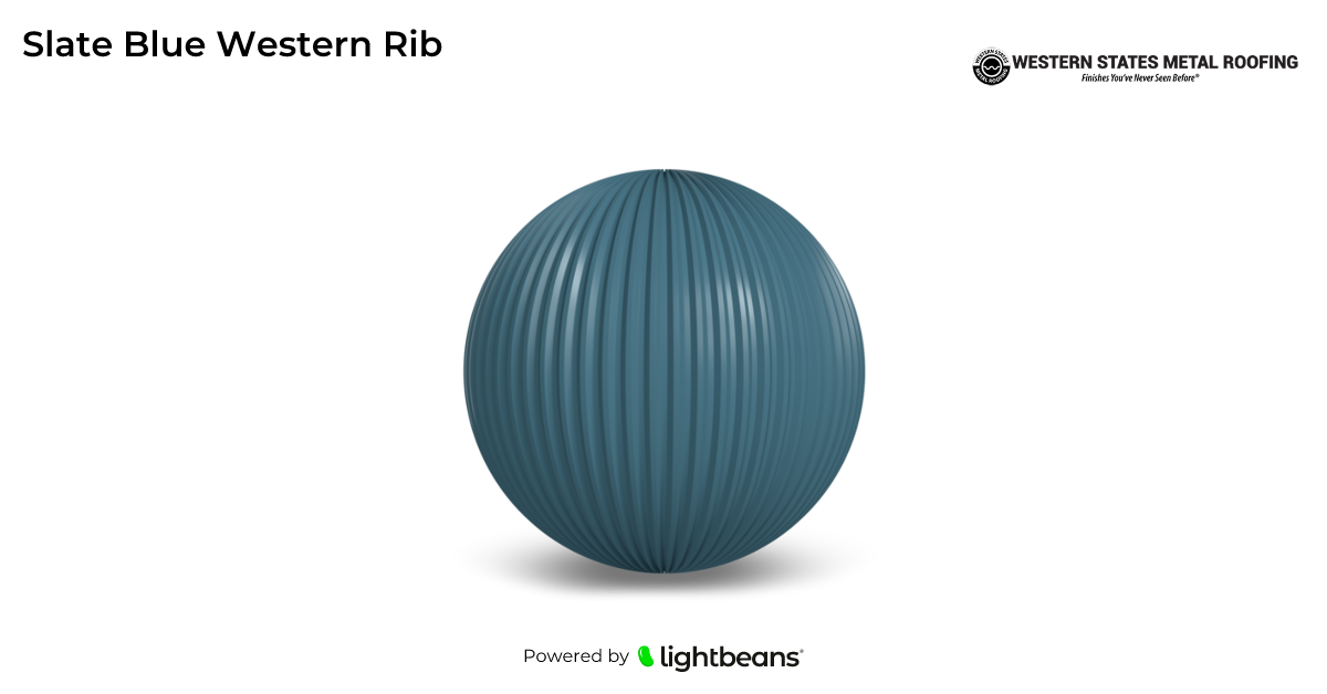 Slate Blue Western Rib Texture from Western States Metal Roofing ...