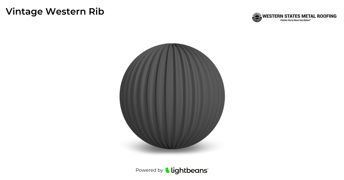 Vintage Western Rib Texture from Western States Metal Roofing | Lightbeans