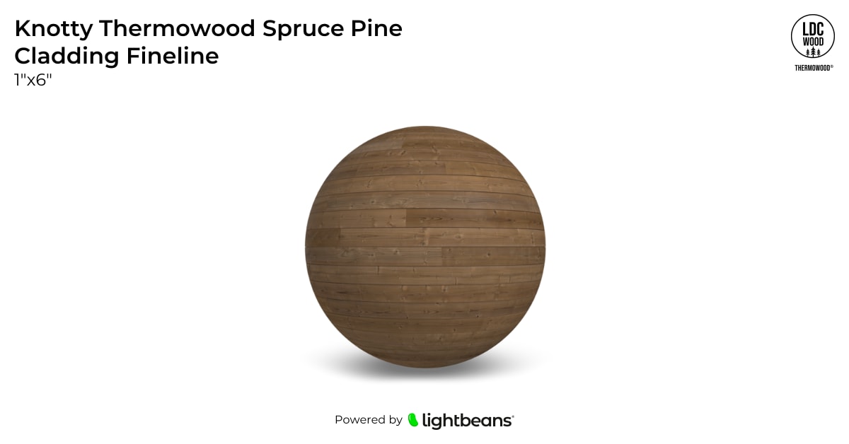 Texture Knotty Thermowood Spruce Pine Cladding Fineline de LDCwood ...