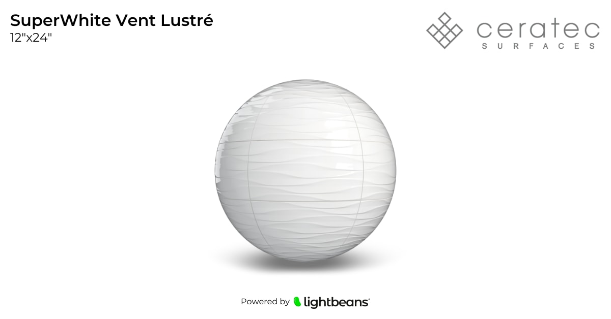 Texture SuperWhite Vent Lustré de Ceratec | Lightbeans
