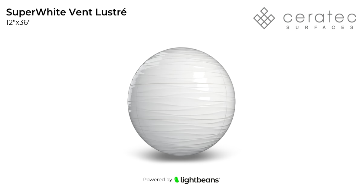 Texture SuperWhite Vent Lustré de Ceratec | Lightbeans