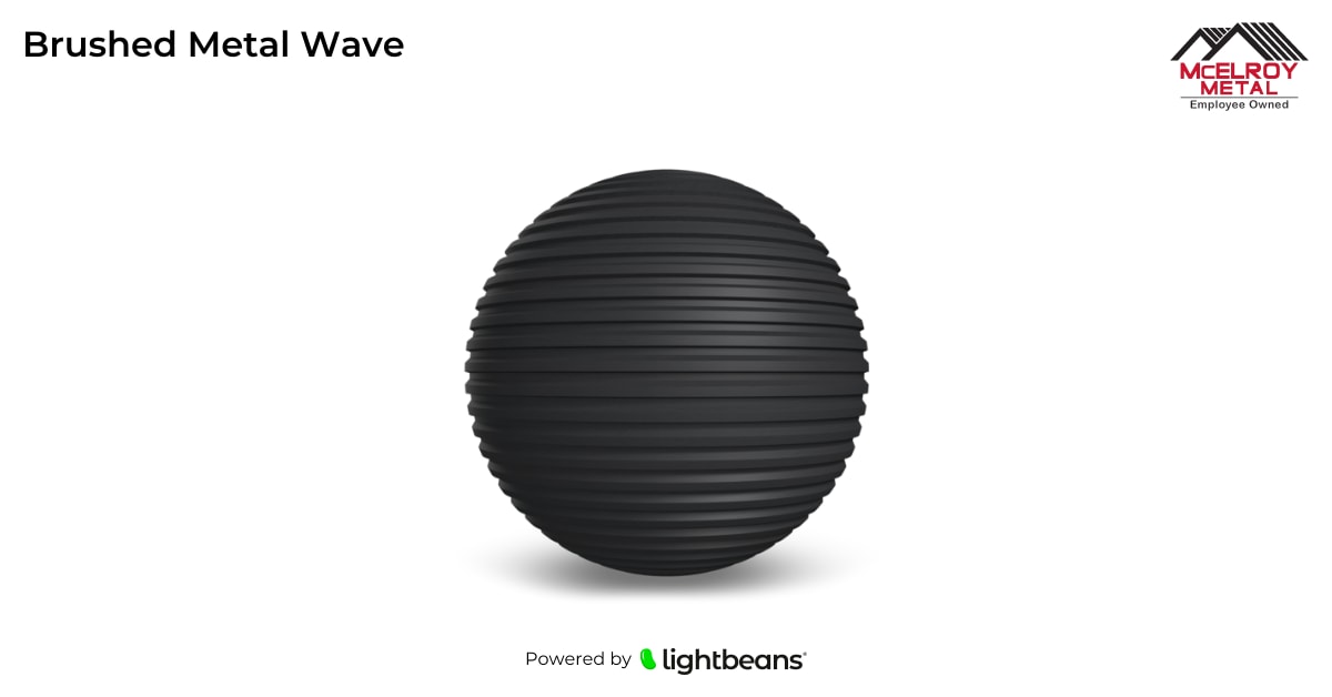 Texture Brushed Metal Wave de McElroy Metal