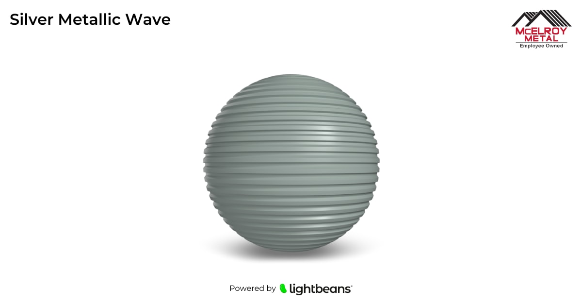 Texture Silver Metallic Wave de McElroy Metal | Lightbeans