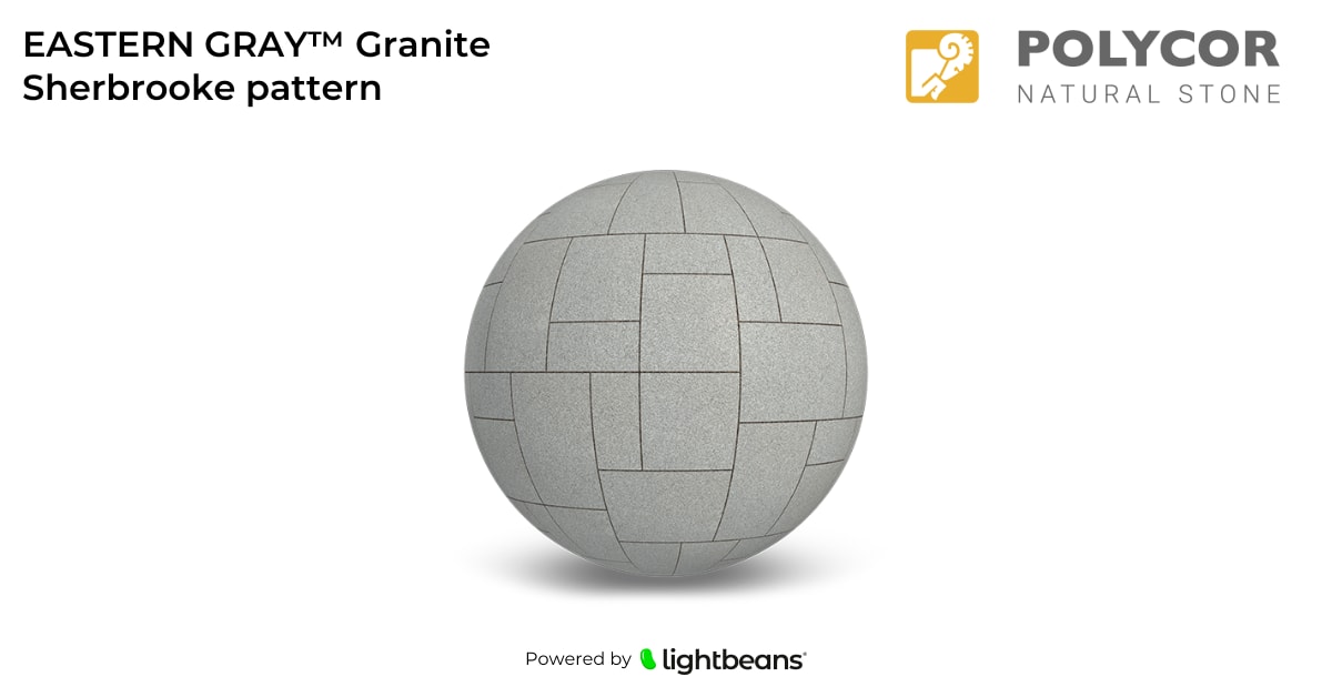 Texture EASTERN GRAY™ Granite Sherbrooke pattern de Polycor Pavers