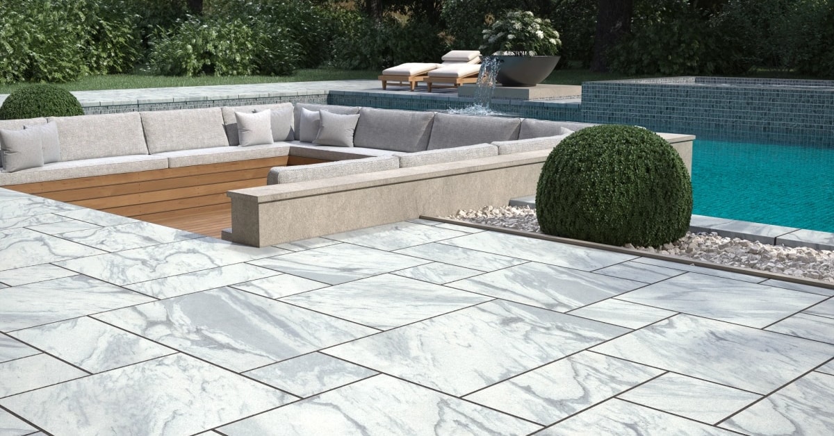 Texture GEORGIA MARBLE™ ‐ PEARL GREY Biltmore pattern de Polycor