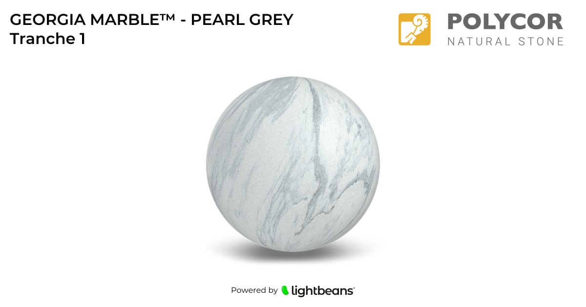 Texture GEORGIA MARBLE™ ‐ PEARL GREY Tranche 1 de Polycor