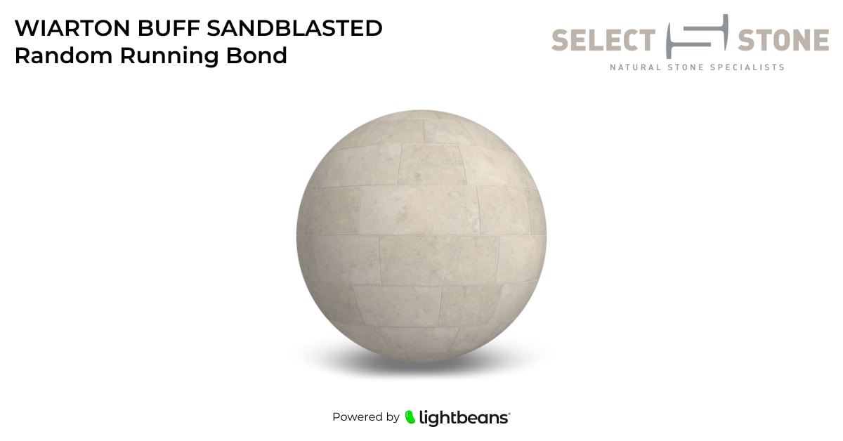 Texture WIARTON BUFF SANDBLASTED Random Running Bond de Select Stone Supply