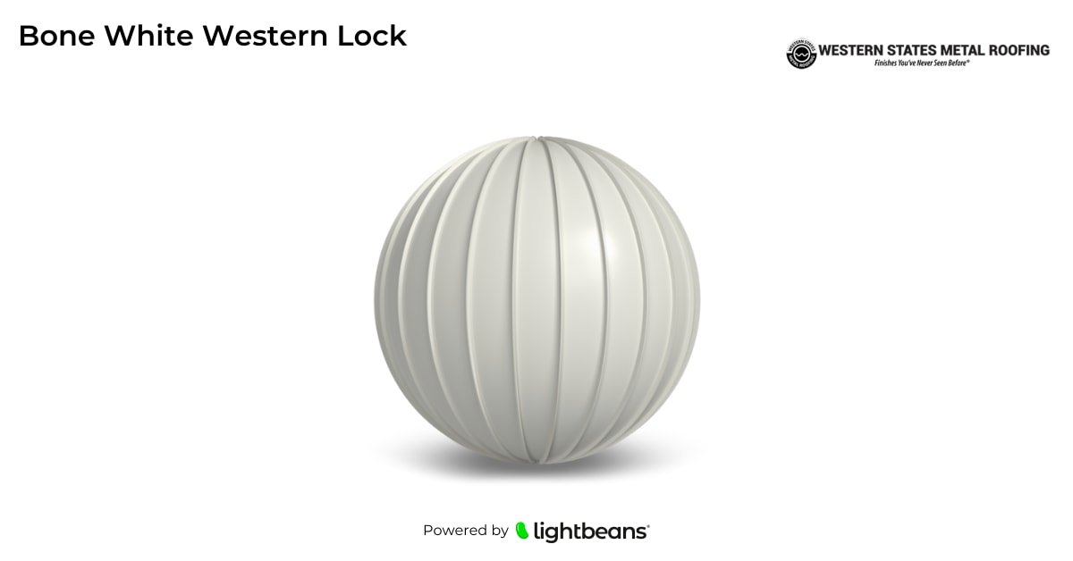 Texture Bone White Western Lock de Western States Metal Roofing