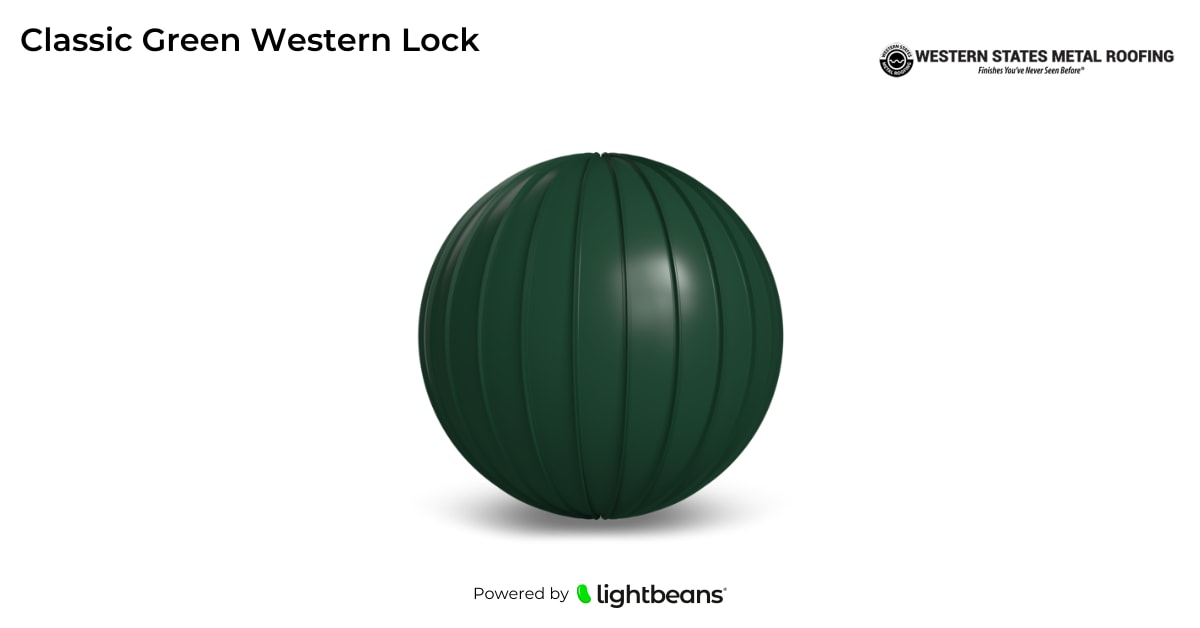 Texture Classic Green Western Lock de Western States Metal Roofing
