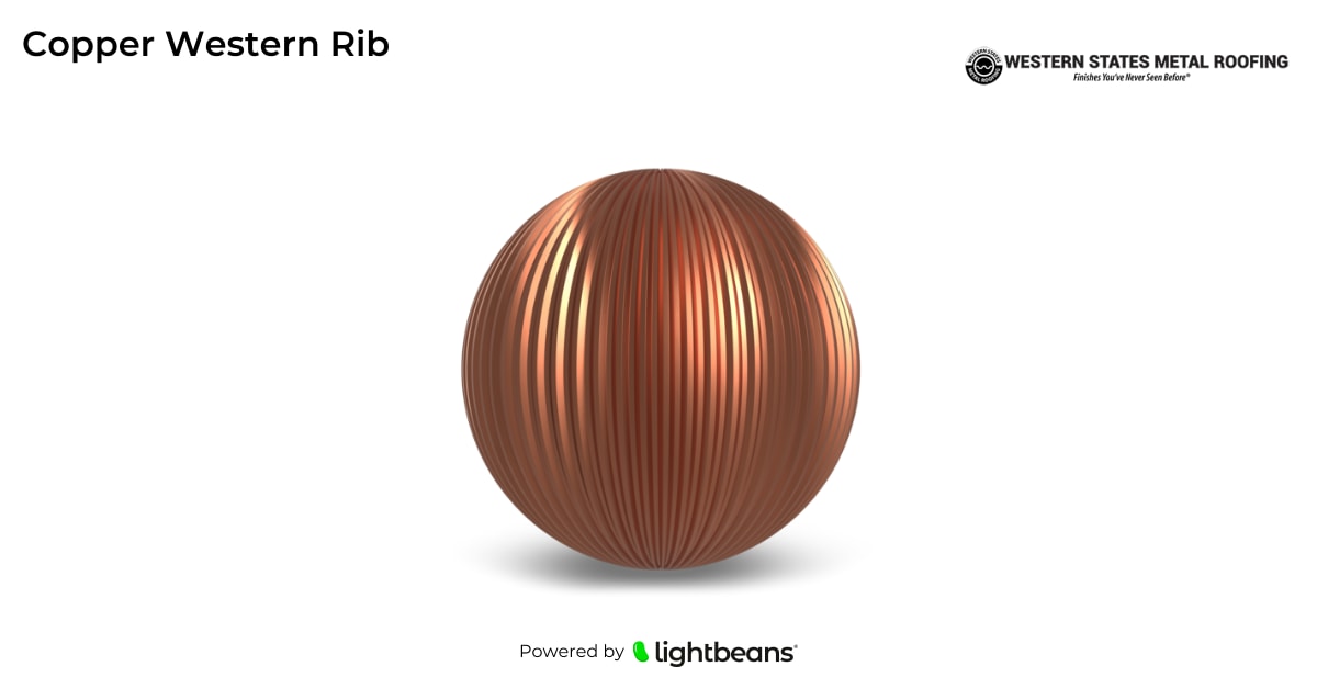 Texture Copper Western Rib de Western States Metal Roofing | Lightbeans