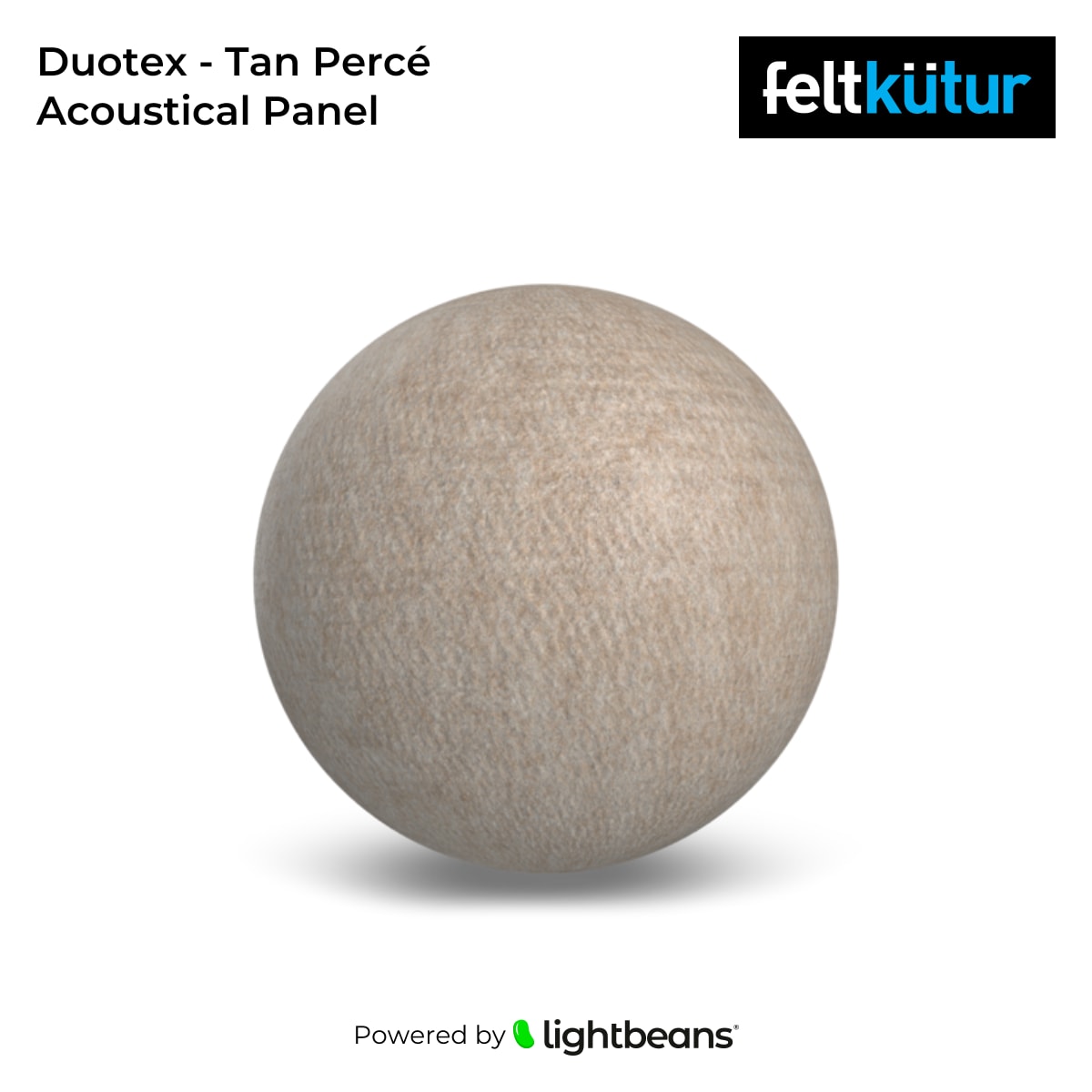 Duotex - Tan Percé Acoustical Panel Texture from Feltkütur
