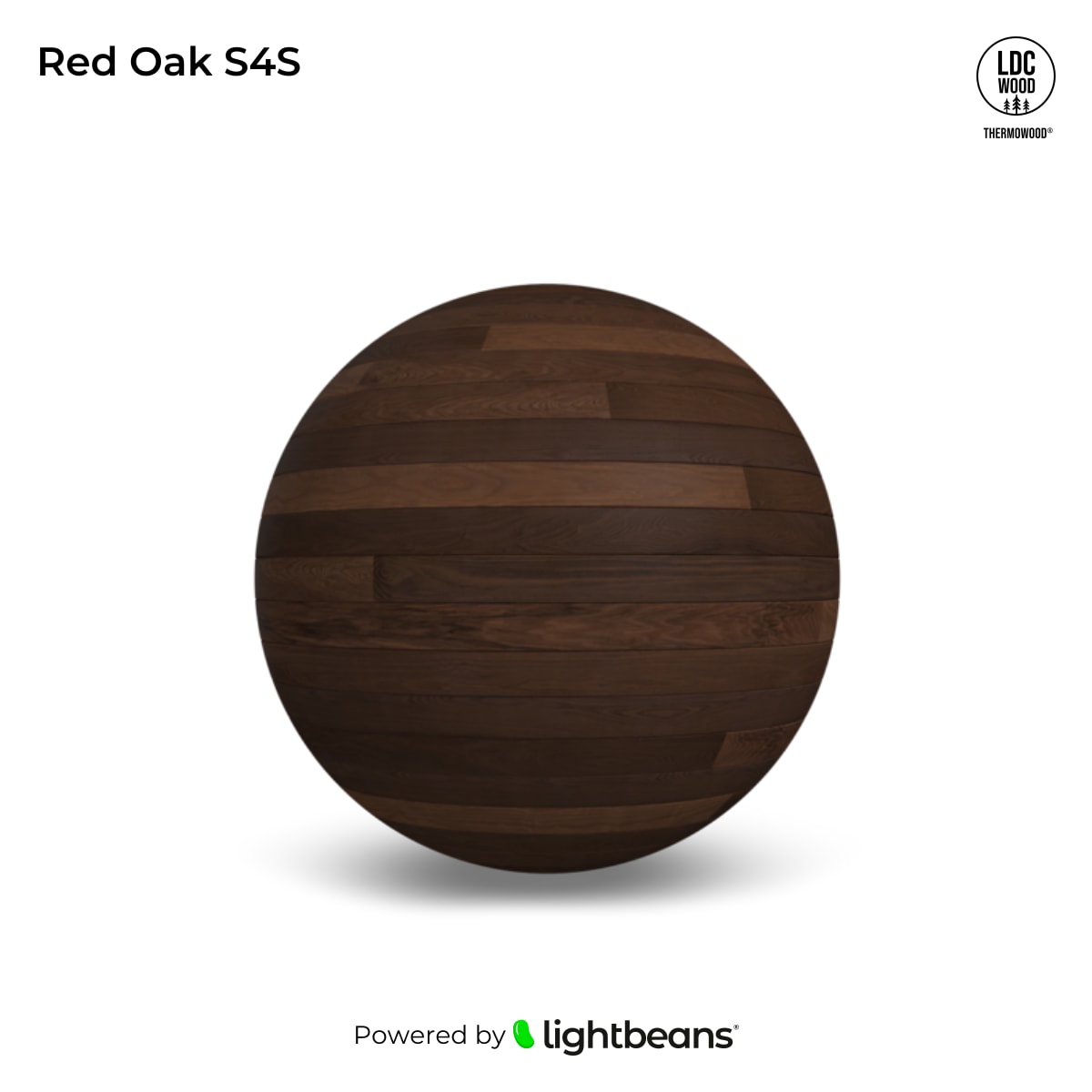 Red Oak S4S Texture from LDCwood ThermoWood®