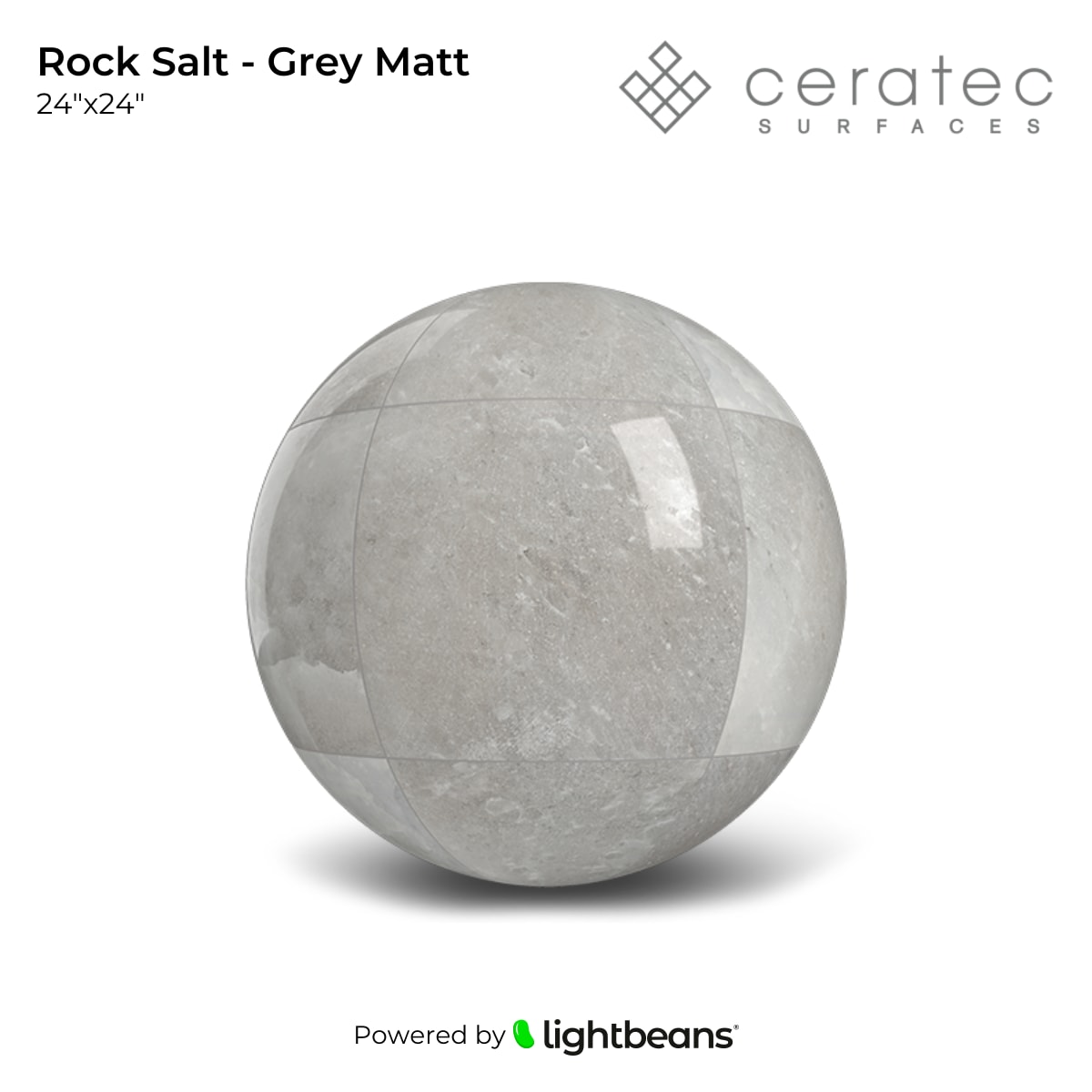 Rock Salt - Grey Matt Texture from Ceratec