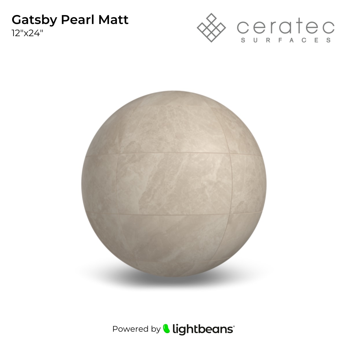 Gatsby Pearl Matt Texture from Ceratec