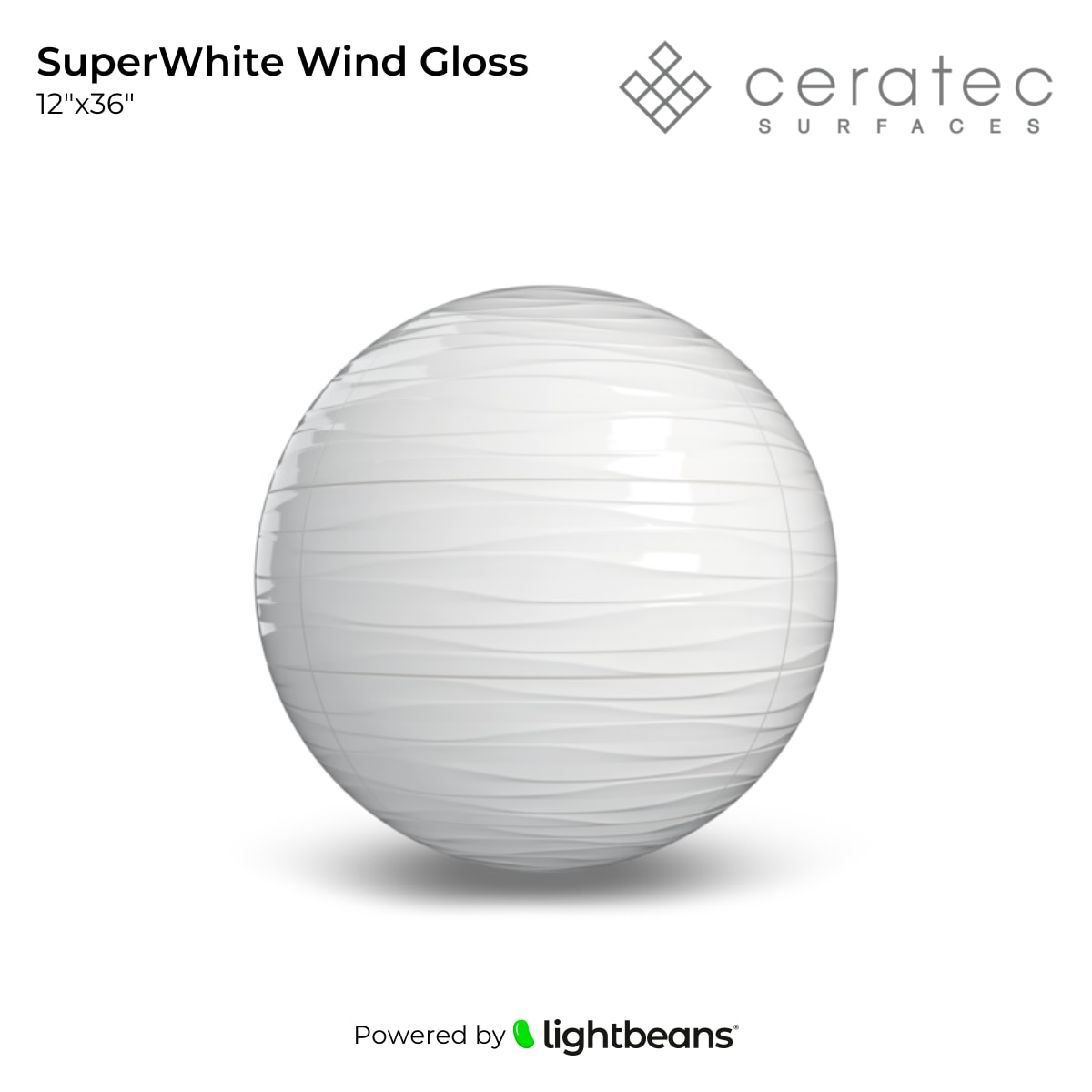 SuperWhite Wind Gloss Texture from Ceratec