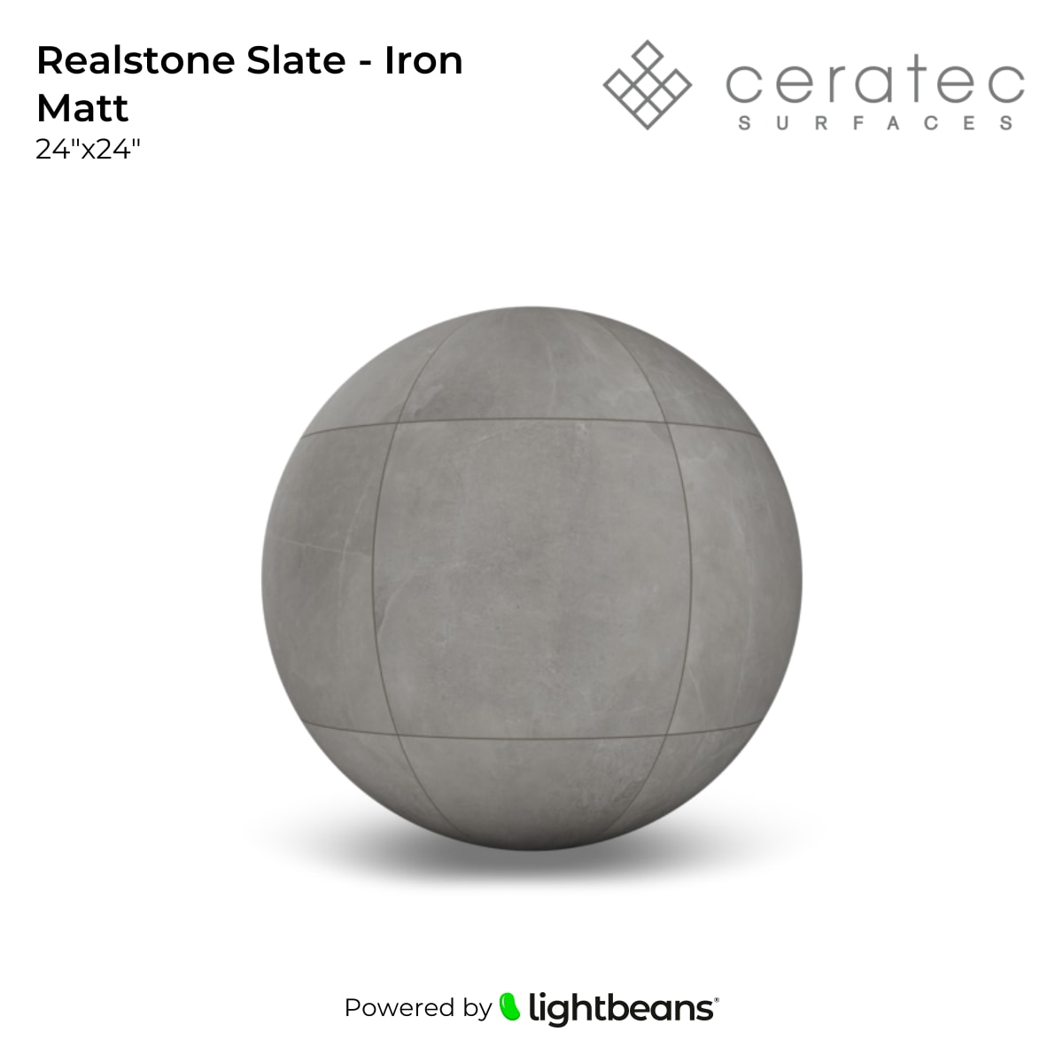 Realstone Slate - Iron Matt Texture from Ceratec