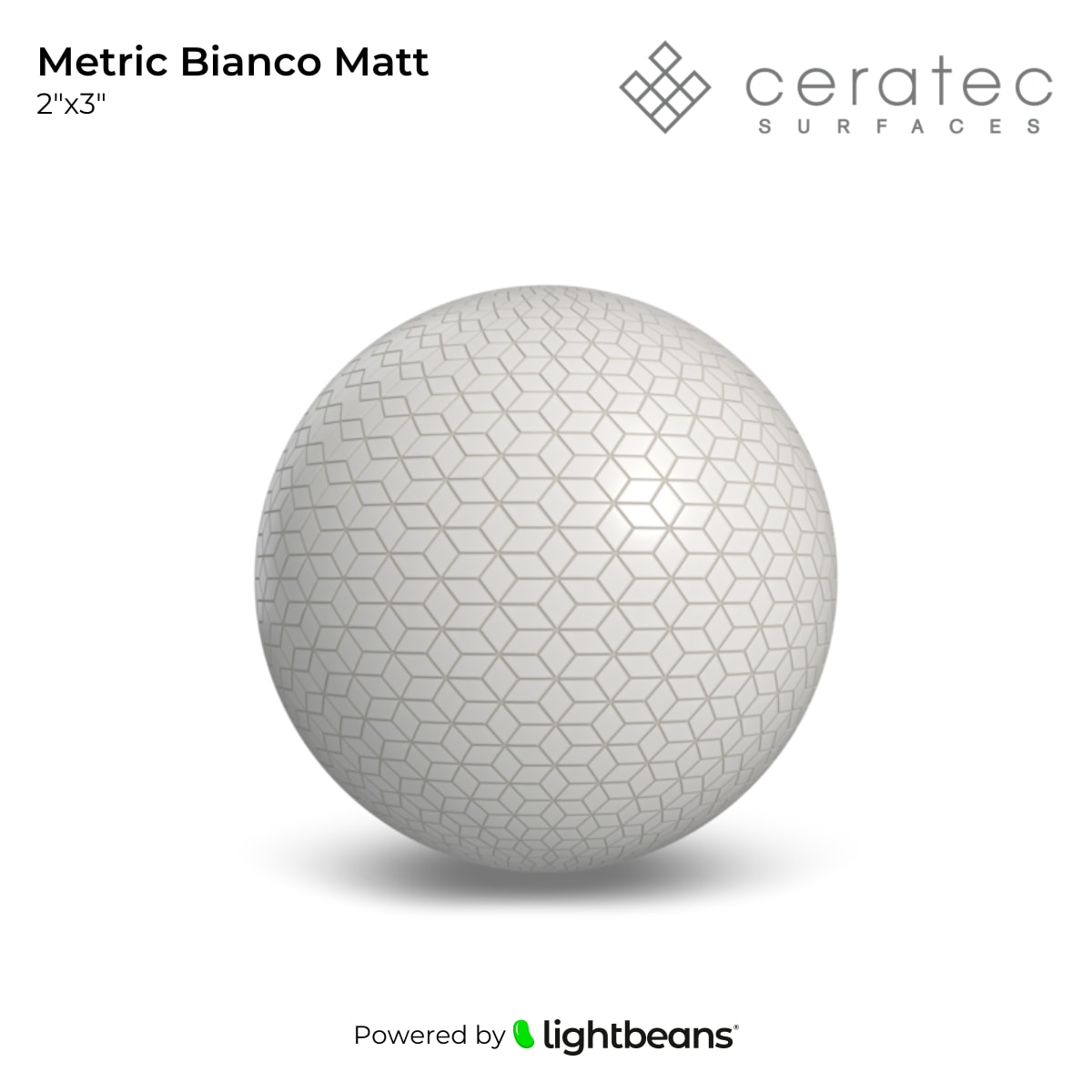 Metric Bianco Matt Texture from Ceratec