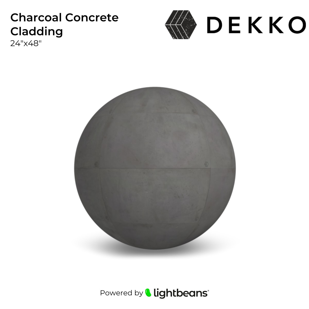 Charcoal Concrete Cladding Texture from Dekko Concrete