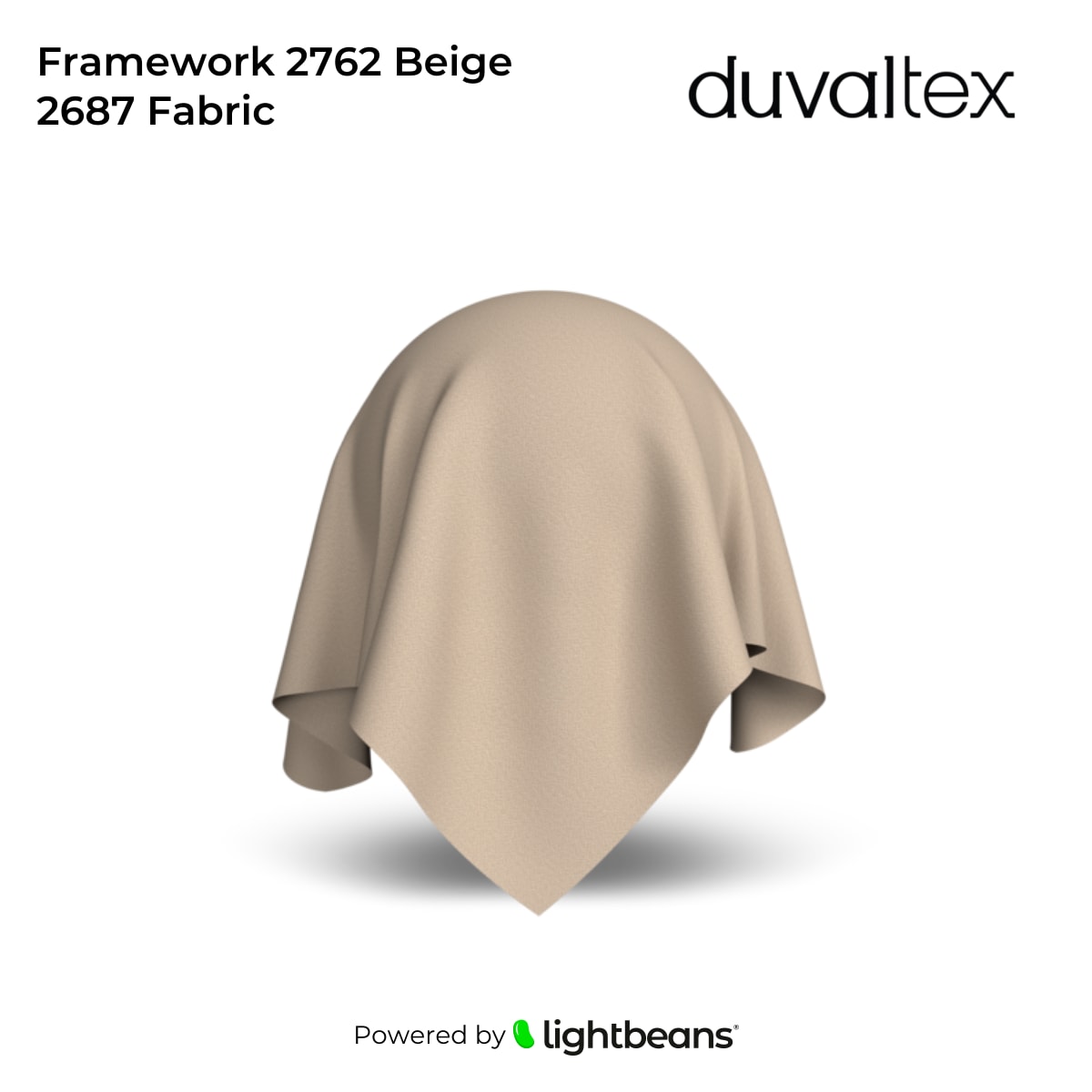 Framework 2762 Beige 2687 Fabric Texture from Duvaltex | Lightbeans