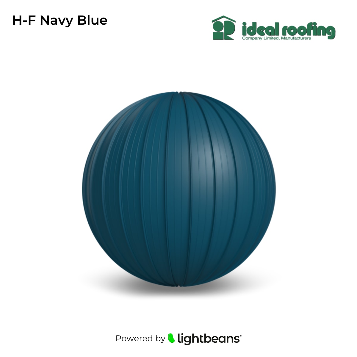 H-F Navy Blue Texture from Ideal Roofing