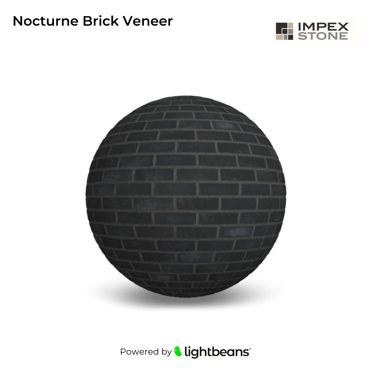 Nocturne Brick Veneer Texture from Impex Stone