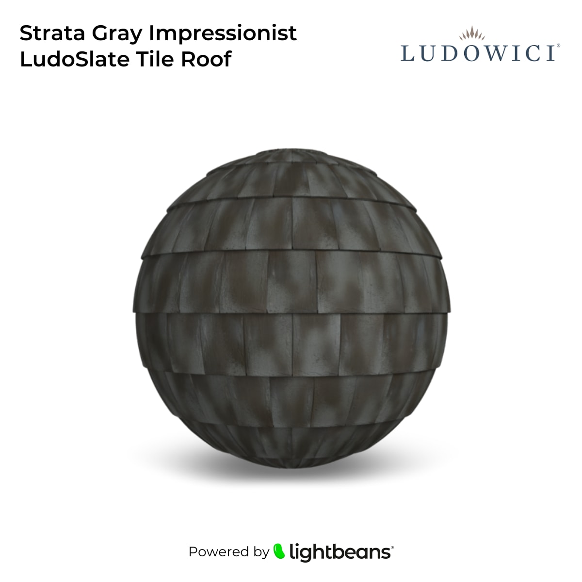 Strata Gray Impressionist LudoSlate Tile Roof Texture from Ludowici ...