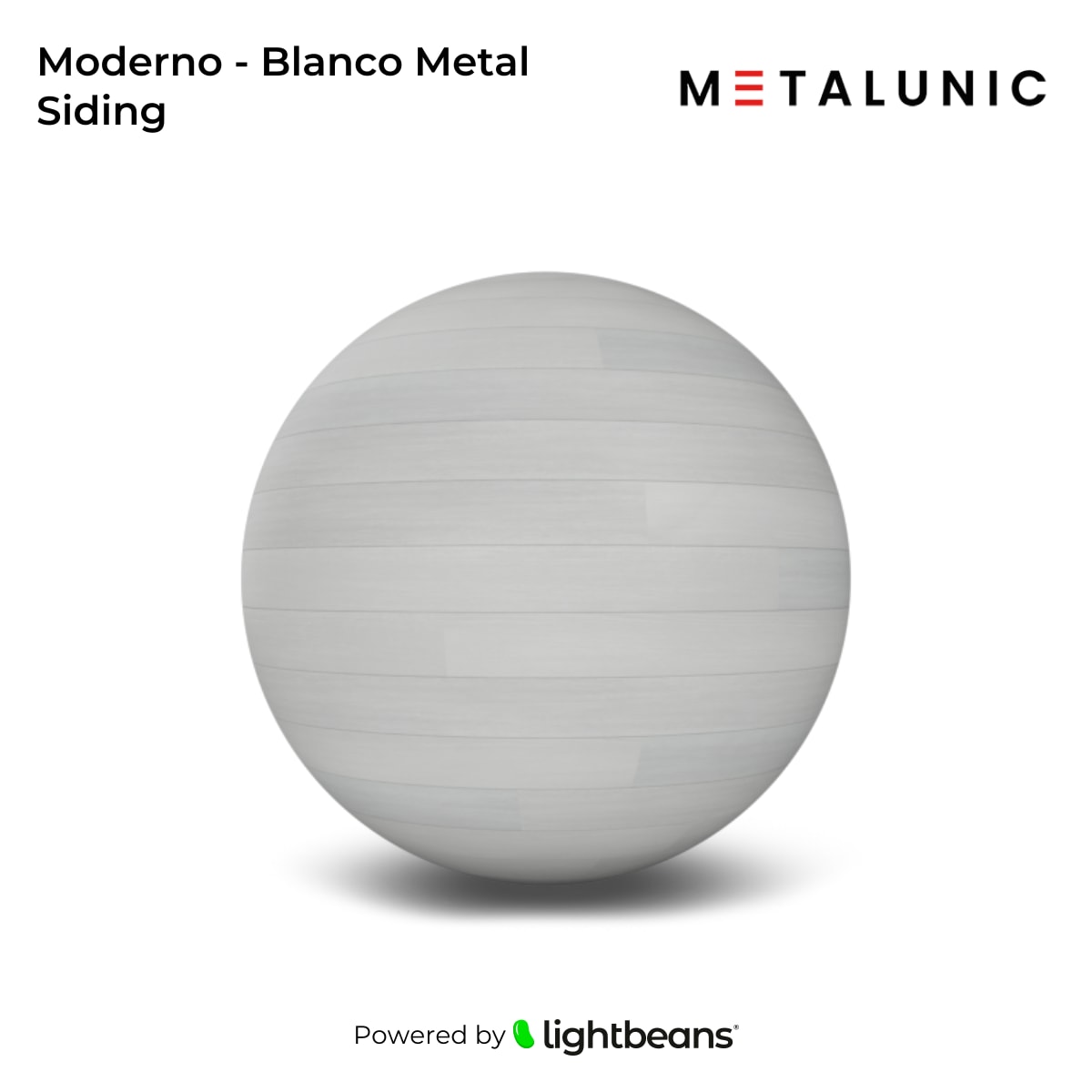 Moderno - Blanco Metal Siding Texture from Métalunic