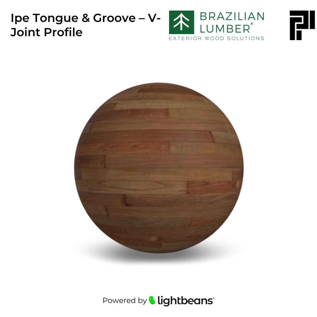 Ipe Tongue & Groove – V-Joint Profile Texture from Platinum Woods