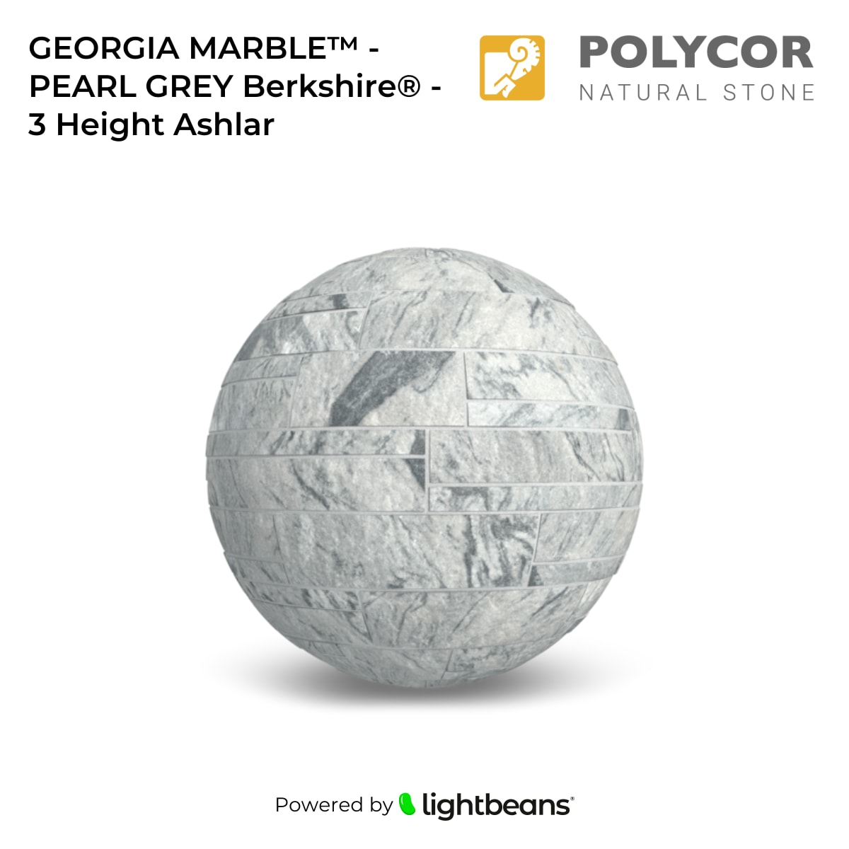 GEORGIA MARBLE™ - PEARL GREY Berkshire® - 3 Height Ashlar Texture from ...