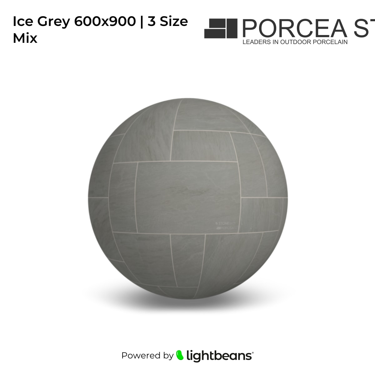 Ice Grey 600x900 | 3 Size Mix Texture from Porcea Stone