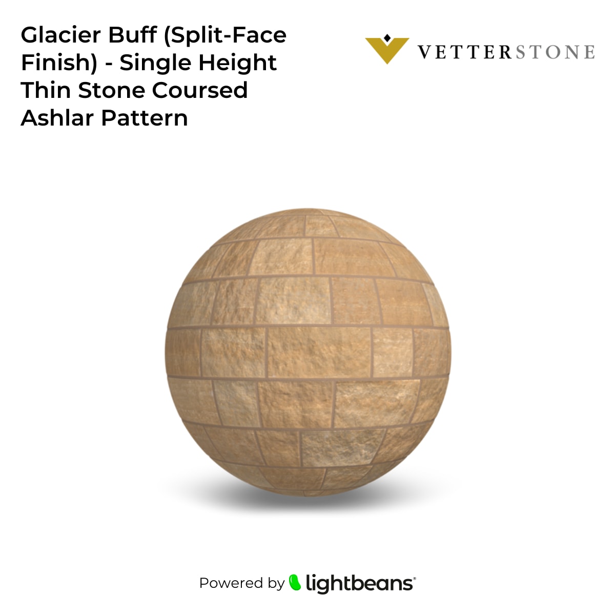 Glacier Buff (Split-Face Finish) - Single Height Thin Stone Coursed ...