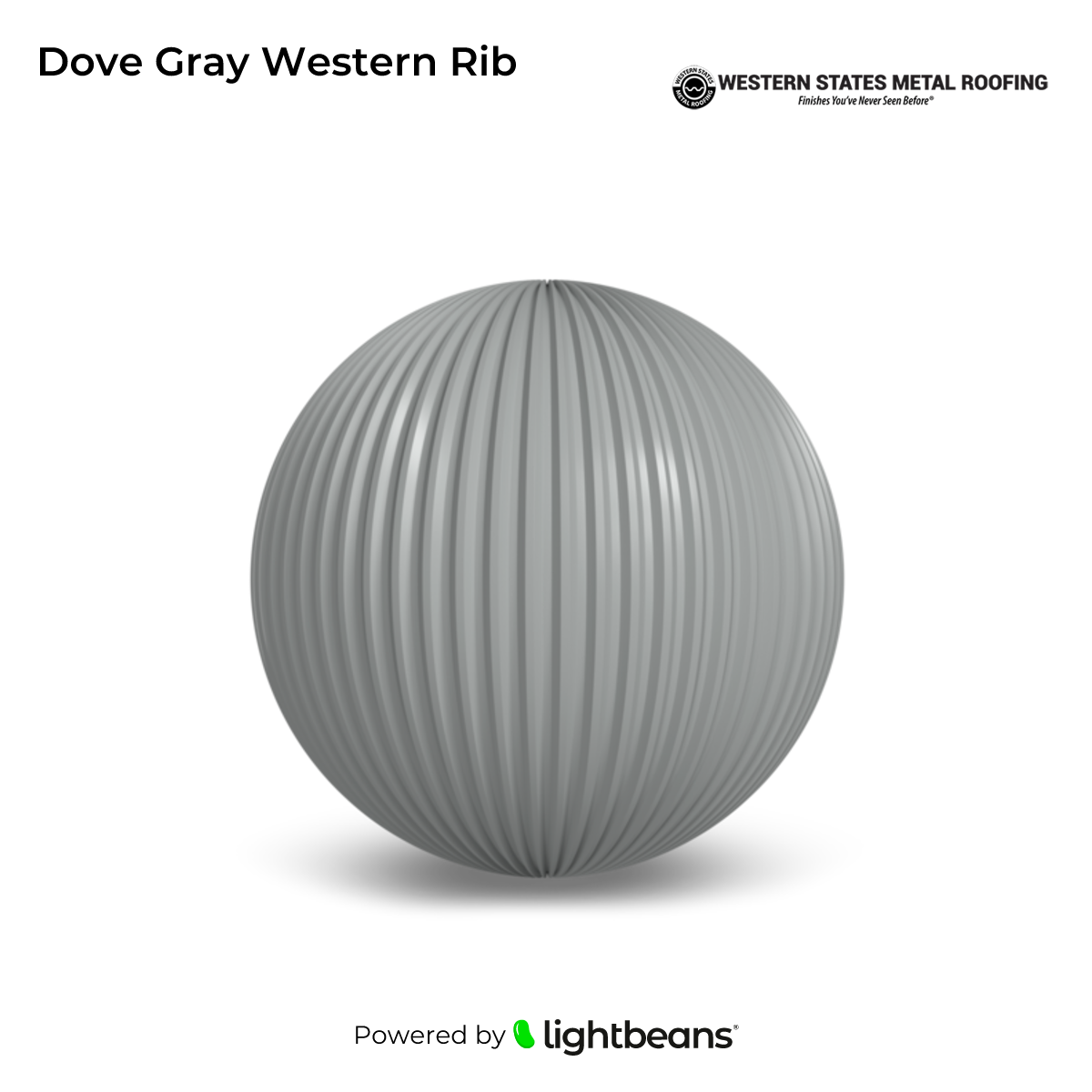 Dove Gray Western Rib Texture from Western States Metal Roofing ...