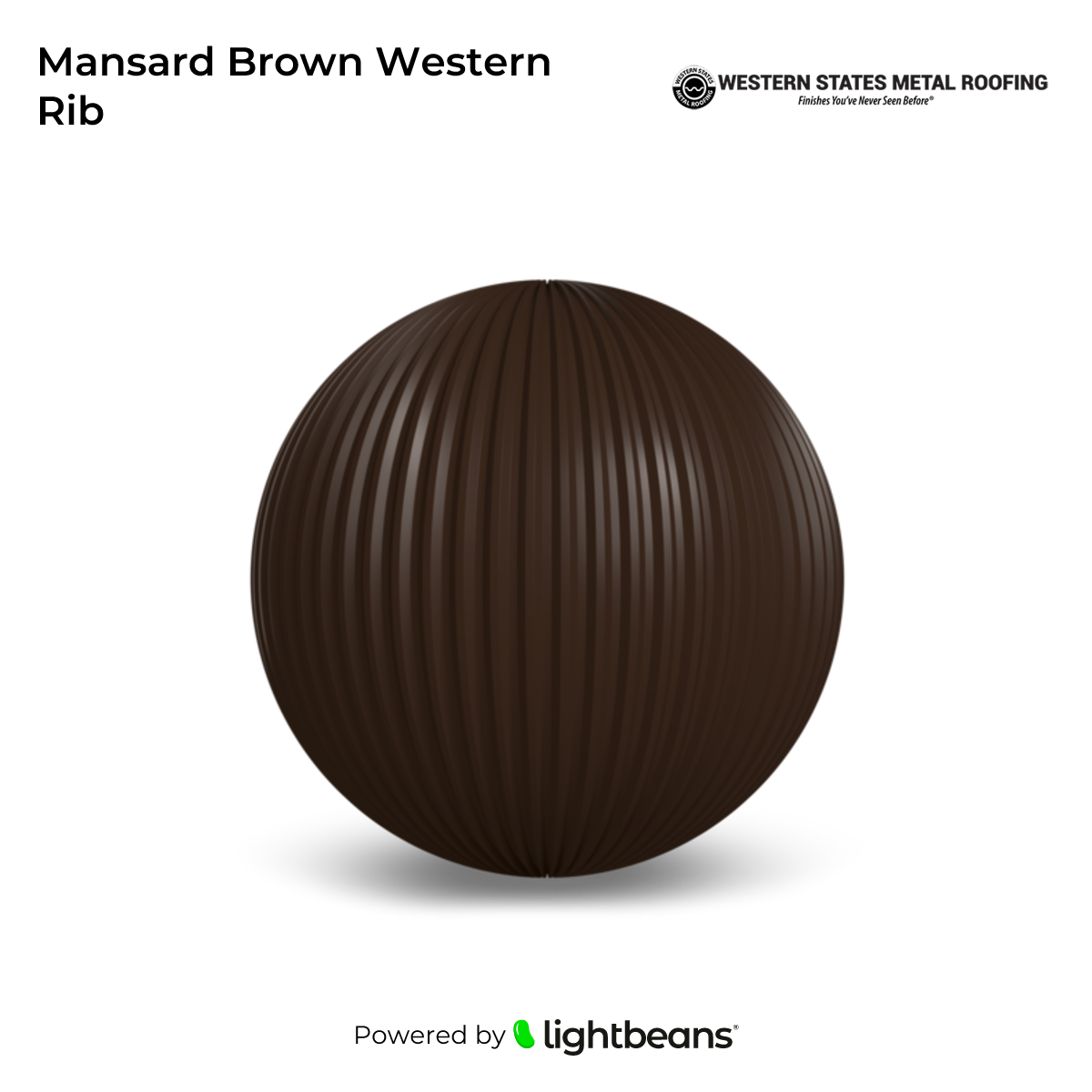 Mansard Brown Western Rib Texture from Western States Metal Roofing ...