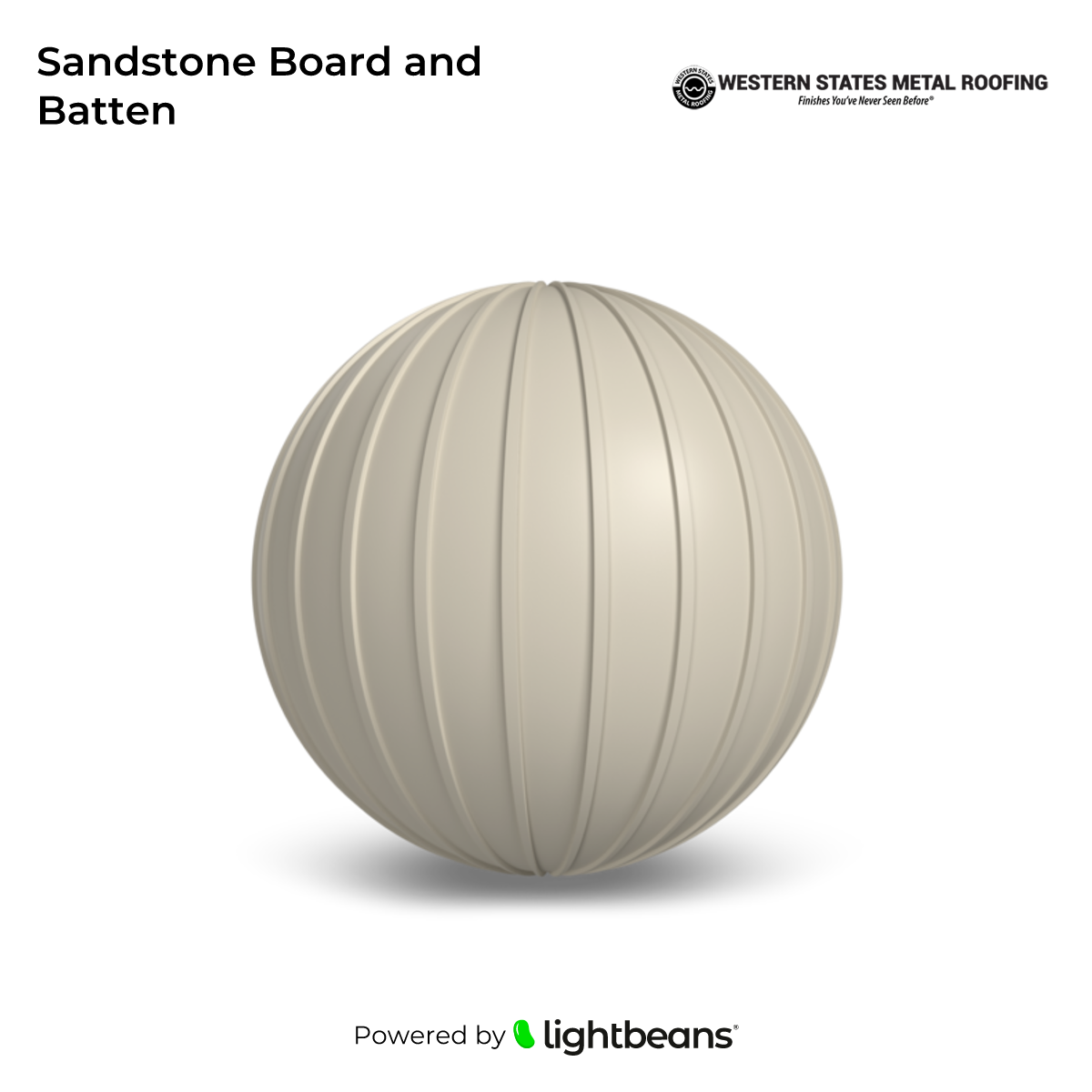Sandstone Board and Batten Texture from Western States Metal Roofing