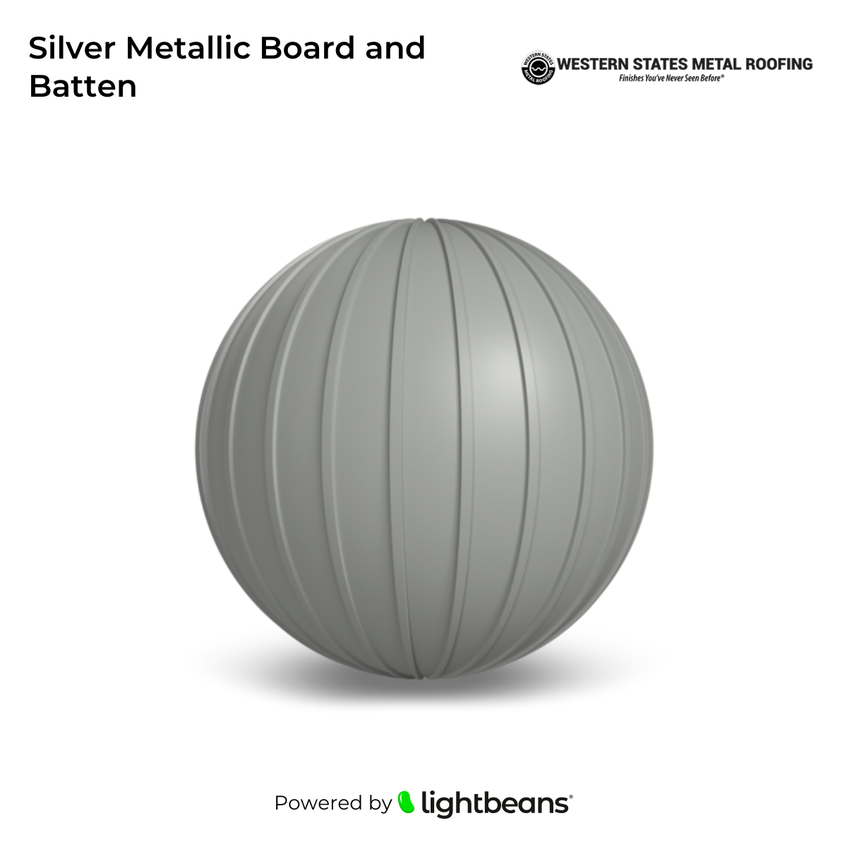 Silver Metallic Board and Batten Texture from Western States Metal
